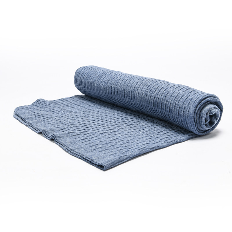 OEM Fleece RPET Knitted Blanket Recycled Cotton